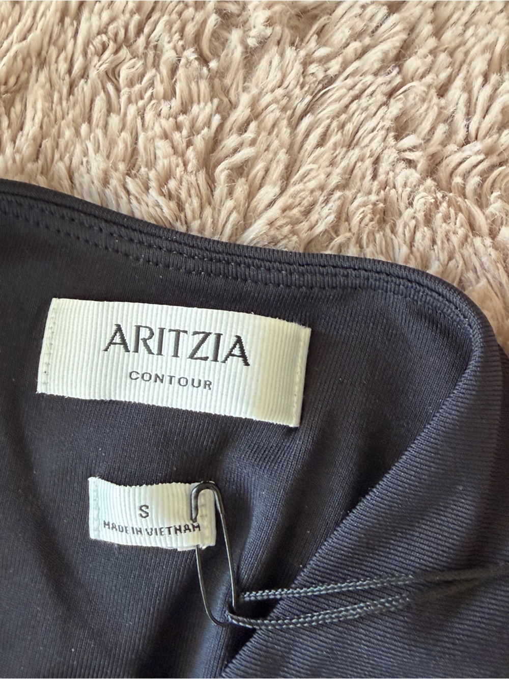 Aritzia Contour Black Maxi Dress